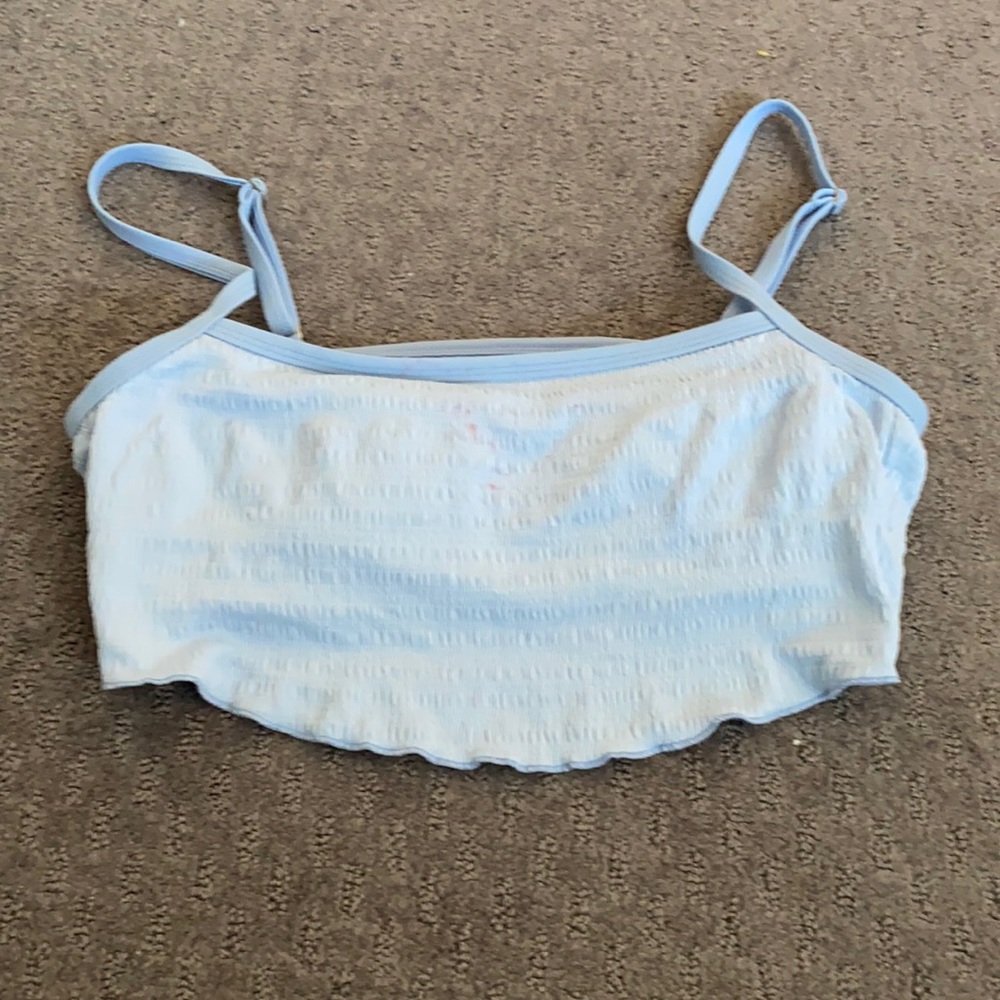 Blue Bikini Top